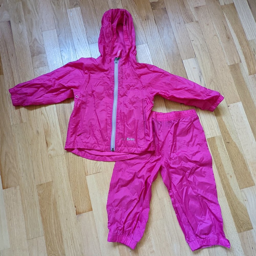 L.L. Bean Rain Jacket & Pants Set